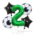 Decoração de festa 5pcs Balões de futebol setbirthday Party